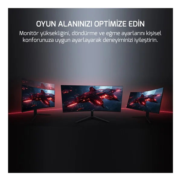 Gamepower Wq34 34'' 1 Ms Wqhd Curved 180 Hz Oyuncu Monitörü - Görsel 6