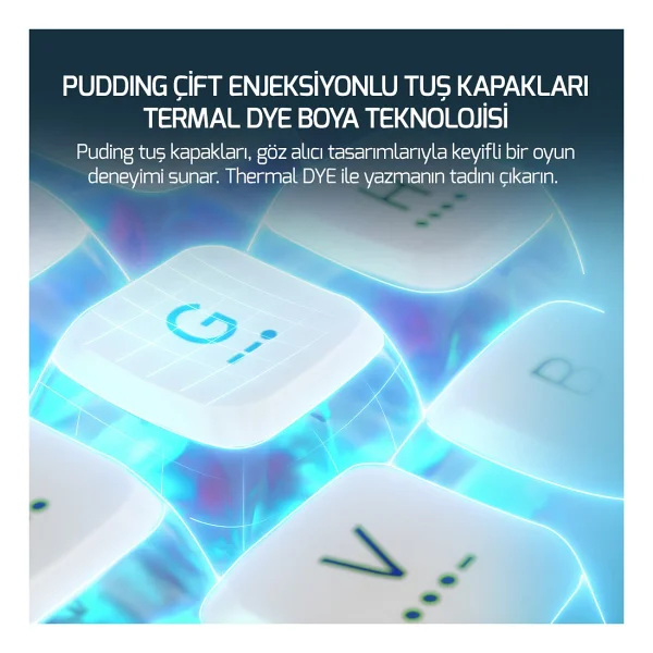 Gamepower Gasket Pro RGB %75 Tkl Red Switch Kablolu/Kablosuz Mekanik Oyuncu Klavyesi - Görsel 7