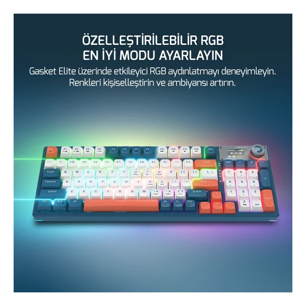 Gamepower Gasket Elite RGB Red Switch Kablolu/Kablosuz Mekanik Oyuncu Klavyesi - Görsel 7