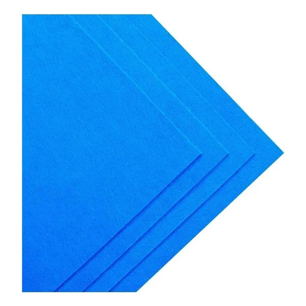 EUROLUXE Mavi Renk Metrelik Ince Keçe Kumaş Keçe 1 Mm Aktivite Keçesi Renkli Keçe 1 Metre (100 Cm X 100 Cm)