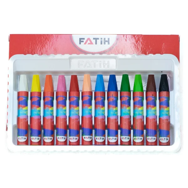 Fatih Pastel Boya Ilkokul Ortaokula Çocuk Dostu 12 Farklı Canlı Renk - Renkli - Görsel 4