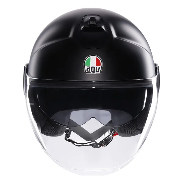 Agv Eteres Mat Siyah Açık Motor Kaskı - Görsel 2
