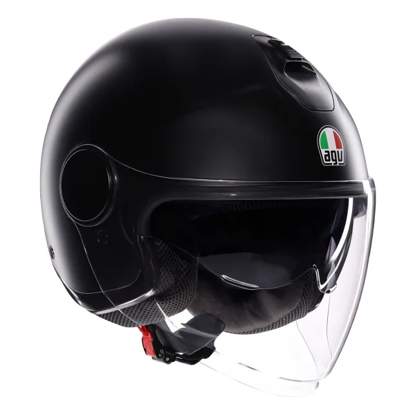 Agv Eteres Mat Siyah Açık Motor Kaskı - Görsel 8