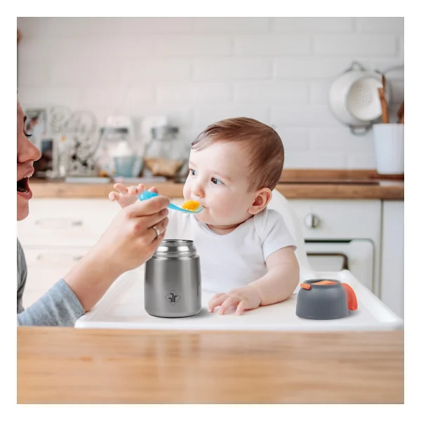 Robeve Vakumlu Çift Taraflı Mama Termosu 450 Ml - Görsel 7