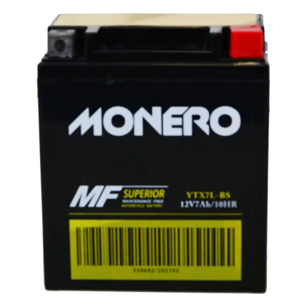 Monero Ytx7l-Bs Mf 12 V 7 Ah Motosiklet Aküsü - Görsel 2
