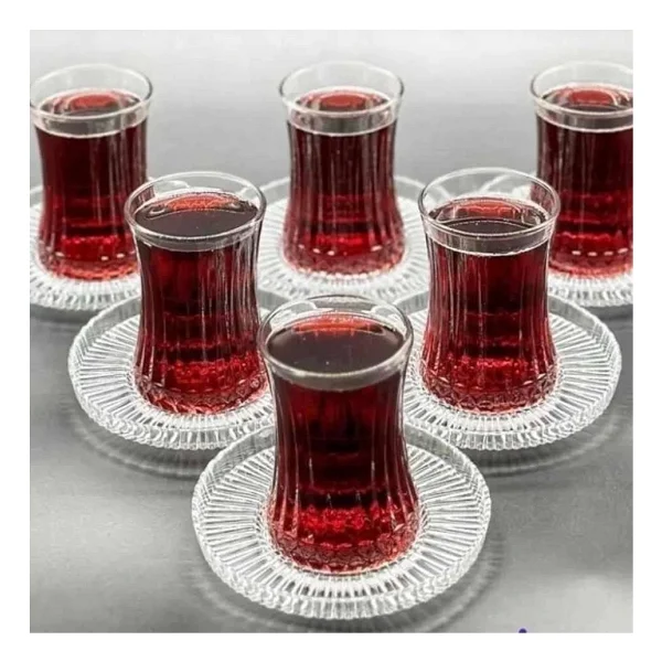 Paşabahçe Elysia Çay Bardağı Riva Çay Tabağı Takımı 24 Parça - Görsel 6