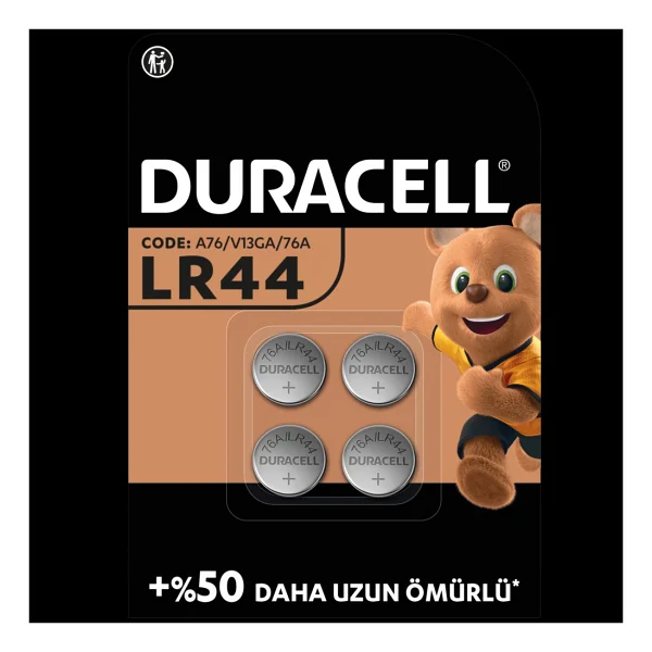 Duracell Lr44 4'lü Alkalin Düğme Pil - Görsel 4