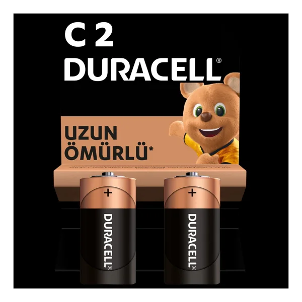 Duracell Alkalin C Orta Boy Pil 2'li - Görsel 2