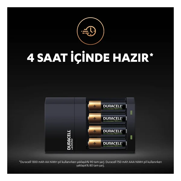 Duracell Şarj Edilebilir 750 mAh Aaa İnce Kalem Pil - Görsel 6