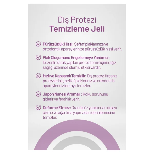 Aktident 50 Ml Diş Protezi Temizleme Jeli Nane Aromalı Granülsüz Beyazlatıcı Özellik - Görsel 3