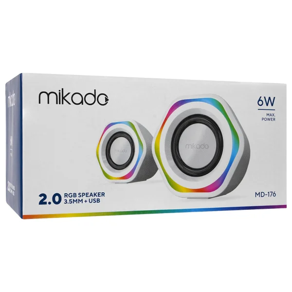 Mikado Md-176 1+1 6 W Beyaz Hoparlör - Görsel 5