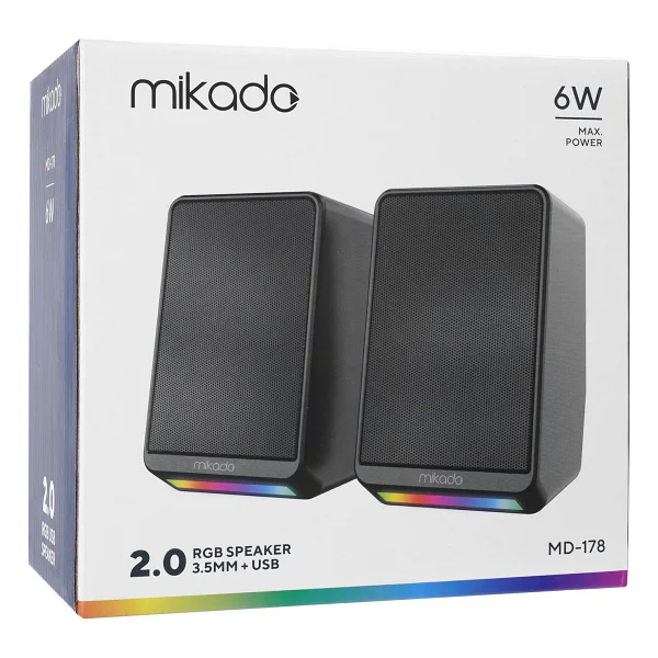 Mikado Md-178 RGB 6 W 1+1 USB Hoparlör - Görsel 4