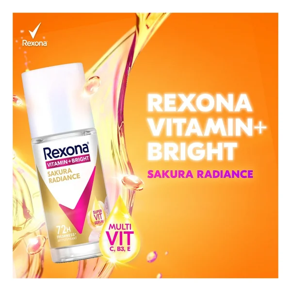 Rexona Vitamin + Bright Sakura Radiance 45 Ml Kadın Roll-On - Görsel 5