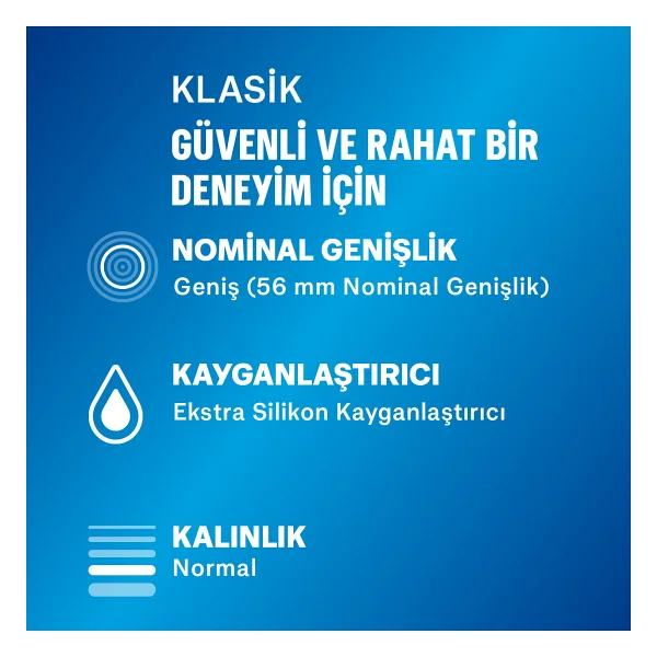 Durex Klasik 30'lu Prezervatifler Aile Planlaması İçin Güvenilir Koruma Klasik Aroma - Görsel 2