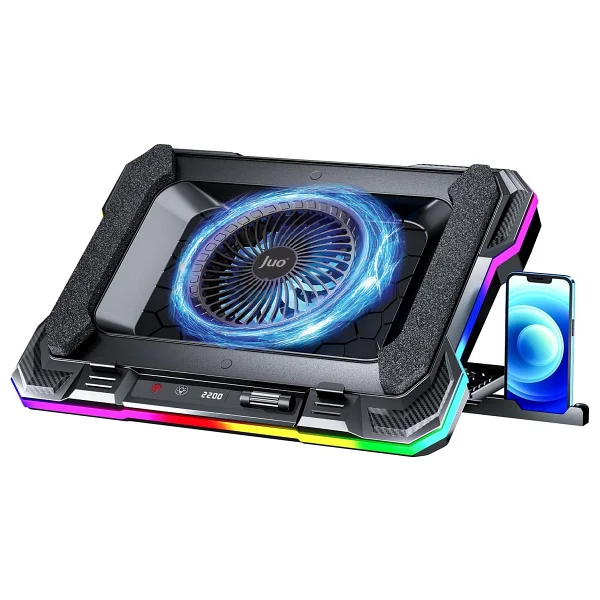 Juo Yeti RGB Fanlı USB 2.0 14"-19" Laptop Soğutucu - Görsel 6