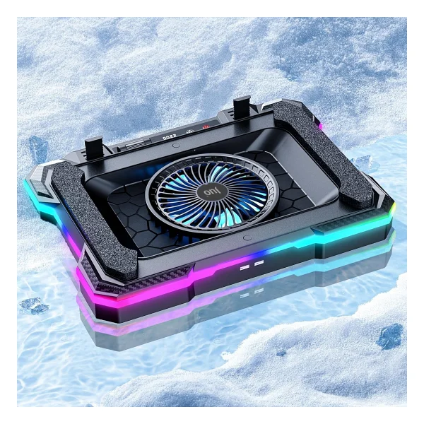 Juo Yeti RGB Fanlı USB 2.0 14"-19" Laptop Soğutucu - Görsel 3