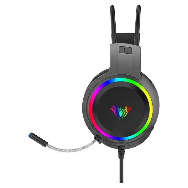 Aula S608 RGB USB Kablolu Kulak Üstü Oyuncu Kulaklığı - Görsel 3
