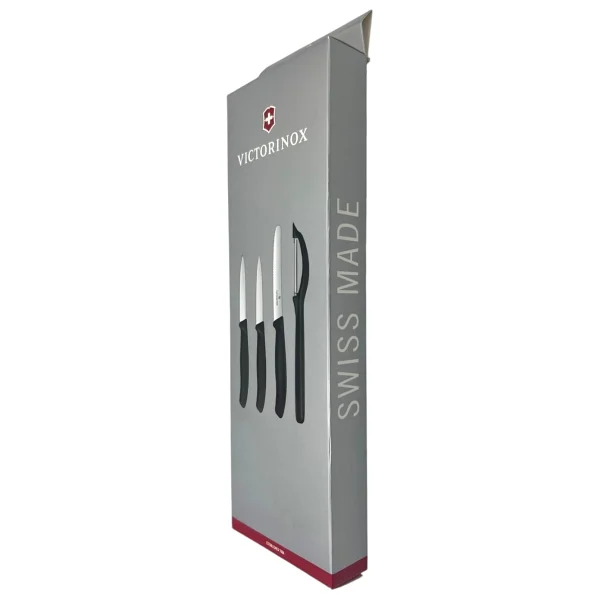 Victorinox Siyah Soyacak Seti 4 Parça Paslanmaz Çelik Malzeme İle Ergonomik Tasarım - Görsel 2