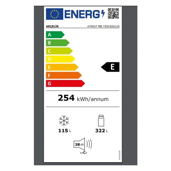 Arçelik 470437 MB Çift Kapılı Buzdolabı - Görsel 4