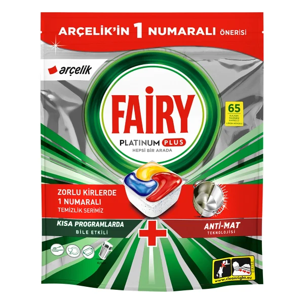 Fairy Platinum Plus Bulaşık Makinesi Tableti 65'li - Görsel 2