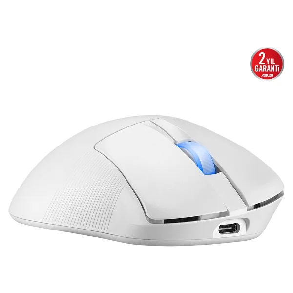 Asus Rog Keris Iı Ace Aimpoint Beyaz Optik Kablolu/Kablosuz Oyuncu Mouse - Görsel 3