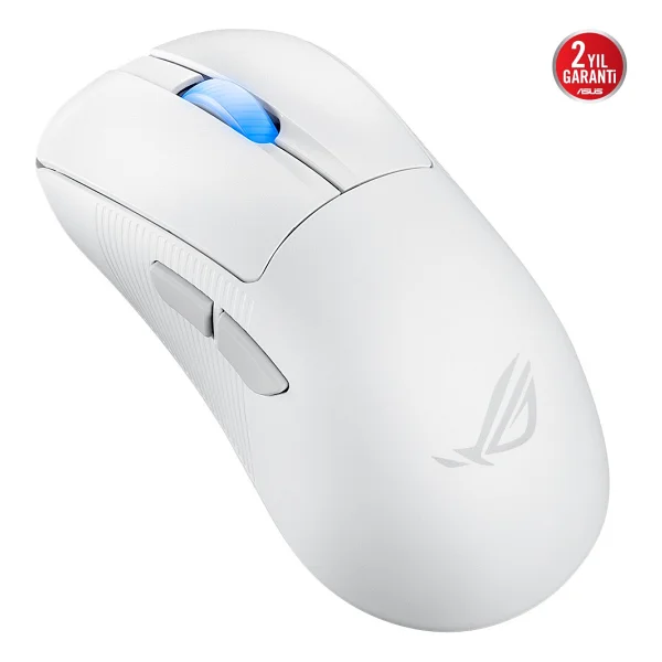 Asus Rog Keris Iı Ace Aimpoint Beyaz Optik Kablolu/Kablosuz Oyuncu Mouse - Görsel 4