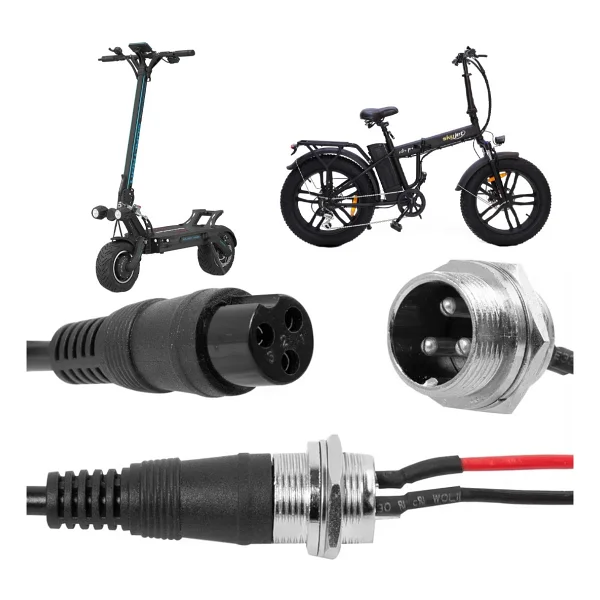 Powermaster3 Pinli Ginger Elektrikli Bisiklet Motosiklet Araç Akü Şarj Konnektörü Erkek / Dişi - Görsel 3