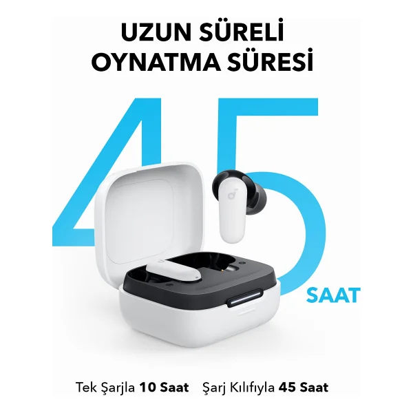 Anker Soundcore R50i Nc ANC TWS Beyaz Kulak İçi Bluetooth Kulaklık - Görsel 2