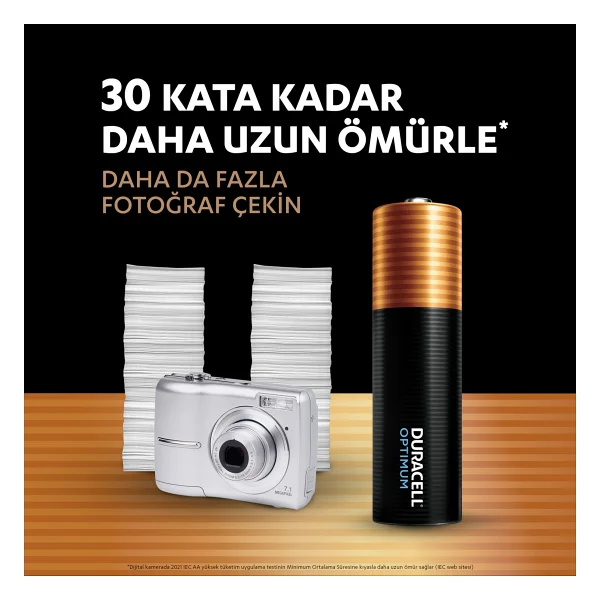 Duracell Optimum 6'lı Alkalin Aa Kalem Pil - Görsel 5
