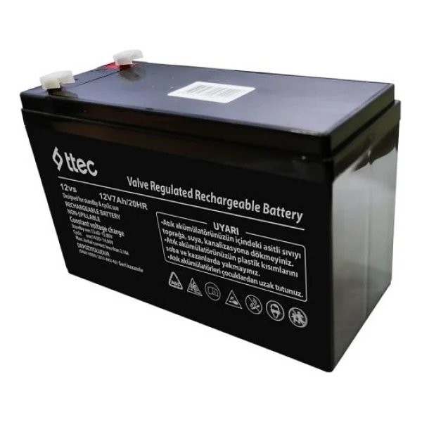 Ttec Pilsan Black Thunder Akülü Araba Çocuk Oyuncak Akülü Araba Uyumlu 12 Volt 7 Amper Akü 12v 7ah 20hr - Görsel 4