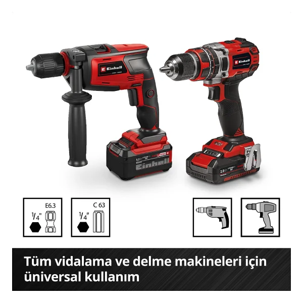 Einhell 49108743 S-Case 10 Parça Matkap Vidalama Ucu - Görsel 8