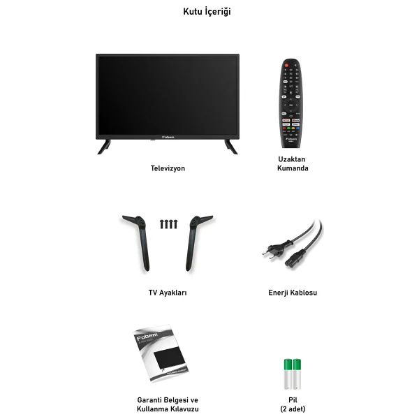 Fobem Ml50ew8000f 4K Ultra HD 50" 127 Ekran Uydu Alıcılı Smart LED TV - Görsel 7