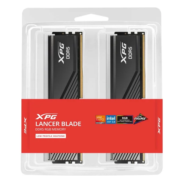 Xpg Lancer Blade RGB 32 GB (2x16) 6000 MHz Cl30 Ax5u6000c3016g-Dtlabrbk DDR5 RAM - Görsel 8