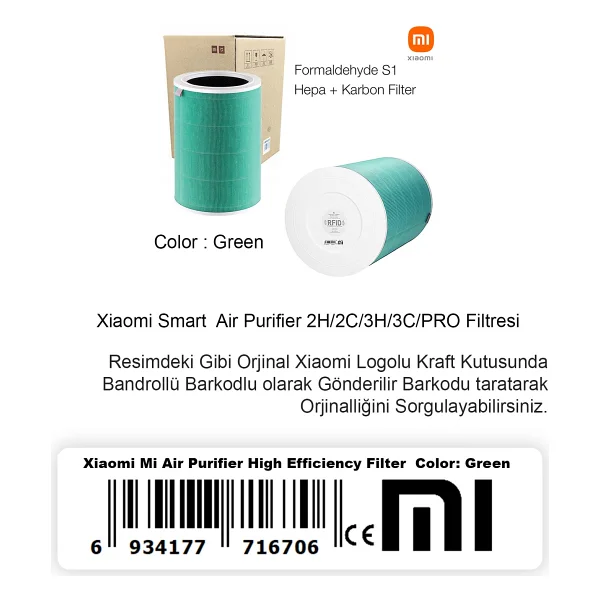 Faf Filtre Xiaomi Mi Smart Air Purifier 4/2h/2c/3h/3c / Pro Hava Temizleyici Filtre Ve Aksesuarları - Görsel 3