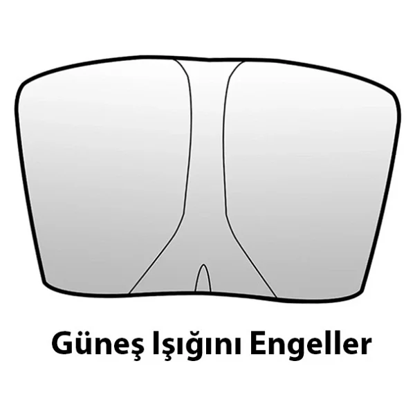 Ally Tesla Model Y Model 3,Togg, Ioniq 5 Için Ön Cam Güneşliği Katlanır Ön Pencere Güneşlik - Görsel 3