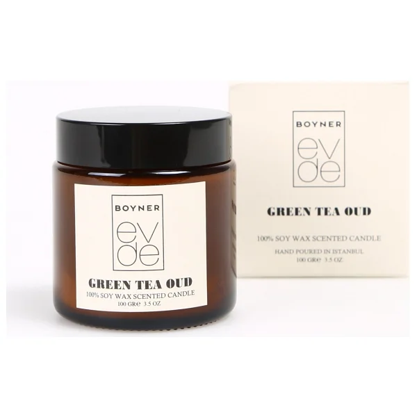 Boyner Evde Green Tea & Oud Kavanoz Mum - Görsel 3