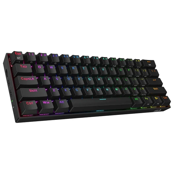 Redragon Draconic K530 Pro Siyah RGB %60 Tkl Brown Switch Kablolu/Kablosuz Mekanik Oyuncu Klavyesi - Görsel 2