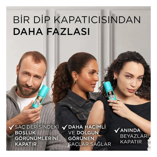 L'oreal Paris Magic Retouch Siyah 75 Ml Sprey Saç Boyası - Görsel 5