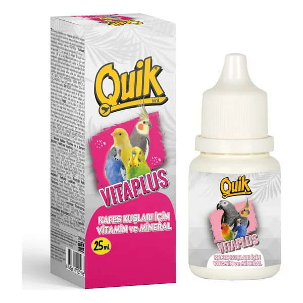 Quik Vita Plus 25 Ml Kuş Vitamini - Görsel 4