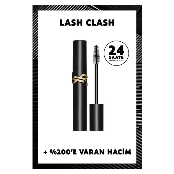 Yves Saint Laurent Lash Clash Extreme Volume 01 Siyah Maskara - Görsel 7