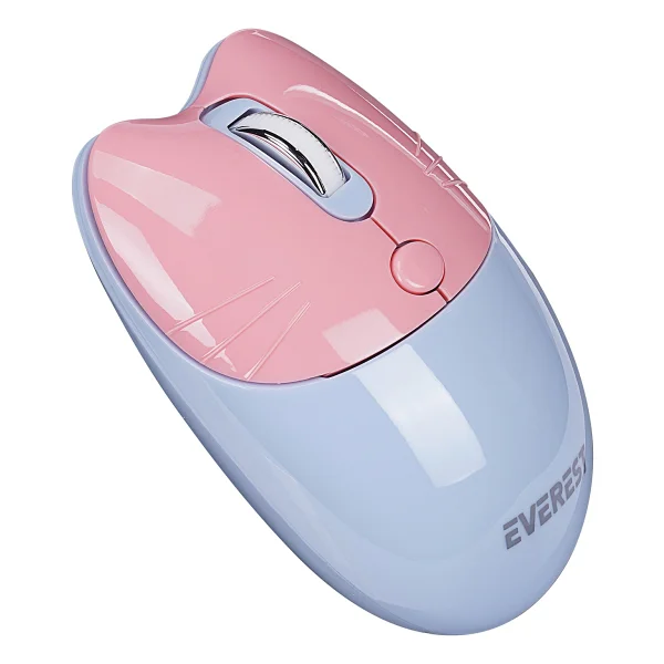 Everest Whisker Km-6284 Mavi Kablosuz Klavye Mouse Seti - Görsel 4