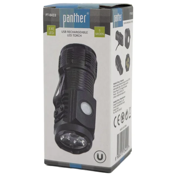 Panther Pt-8433 500 Lümen LED Şarjlı El Feneri - Görsel 5