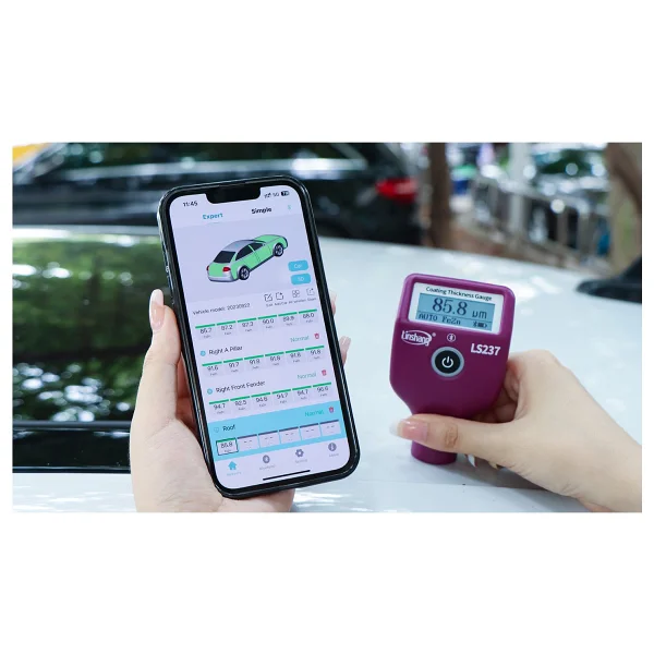 Linshang Ls237 Bluetooth'lu Şarj'lı Boya Ölçüm Cihazı - Görsel 4
