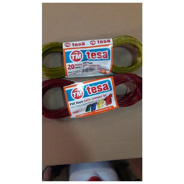 Tesa Pvc Kaplı Çelik Çamaşır Ipi 20 Metre 2 Adet - Görsel 3