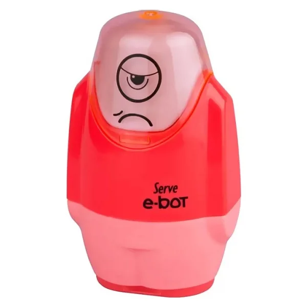 Serve E-Bot Kırmızı Silgili Kalemtıraş - Görsel 2