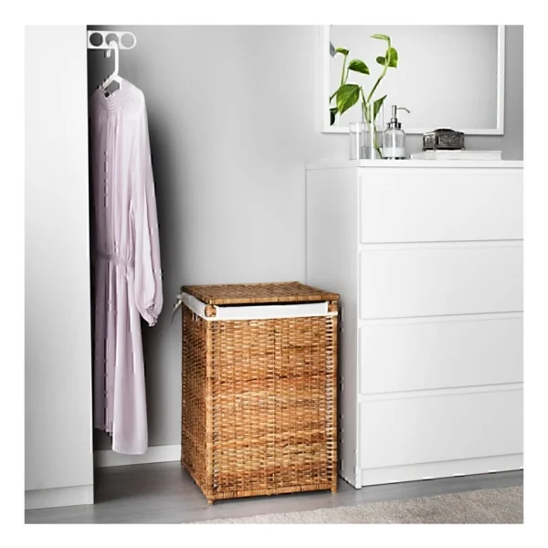 Ikea Branas Çamaşır Sepeti Rattan 80 Lt - Görsel 3
