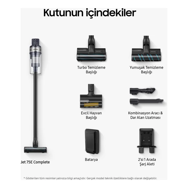 Samsung Jet 75e Vs20b75acr5/Tr Şarjlı Dikey Süpürge - Görsel 9