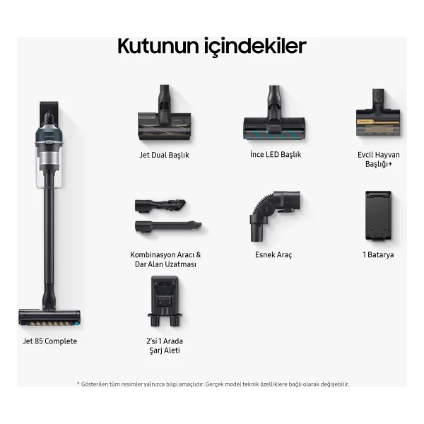 Samsung Jet 85 Vs20c8524tb/Tr Şarjlı Dikey Süpürge - Görsel 3