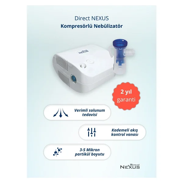 Direct Nexus Kompresörlü Buhar Makinesi Nebulizatör - Görsel 2