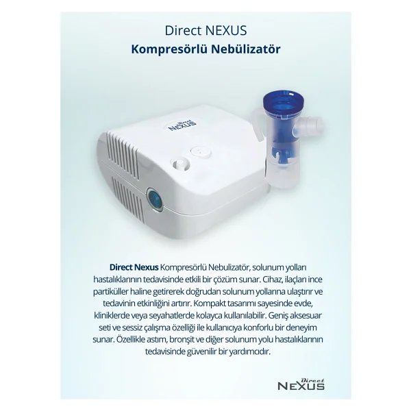 Direct Nexus Kompresörlü Buhar Makinesi Nebulizatör - Görsel 4